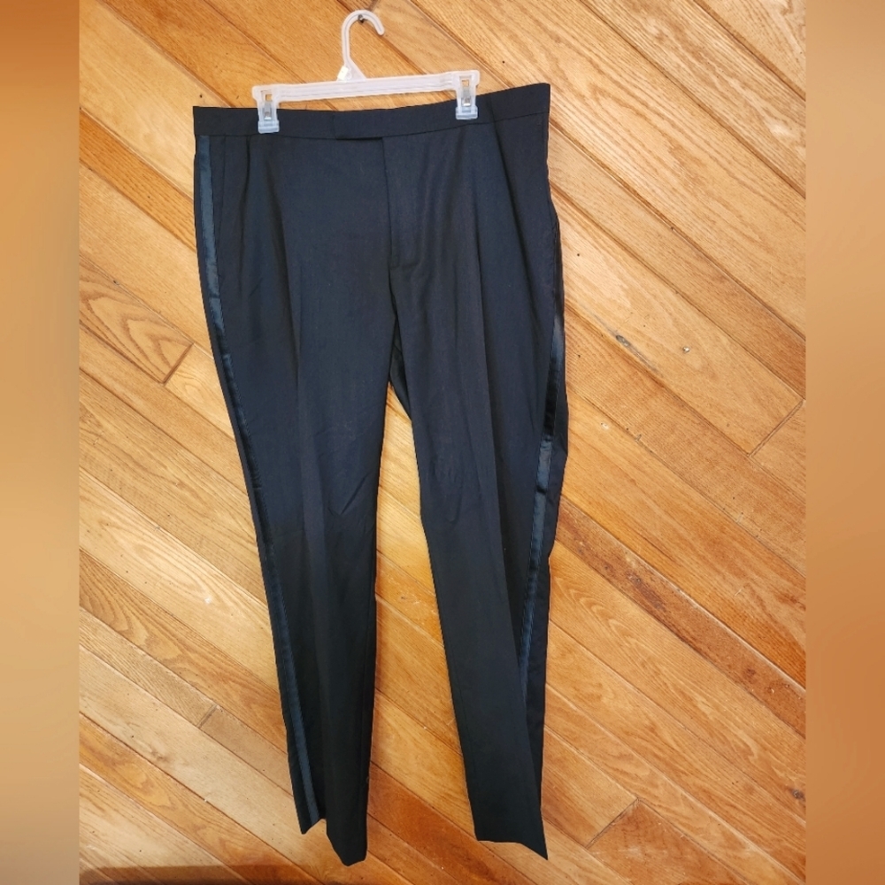 Apt. 9 men's slim fit black dress pants size 46R 39W
